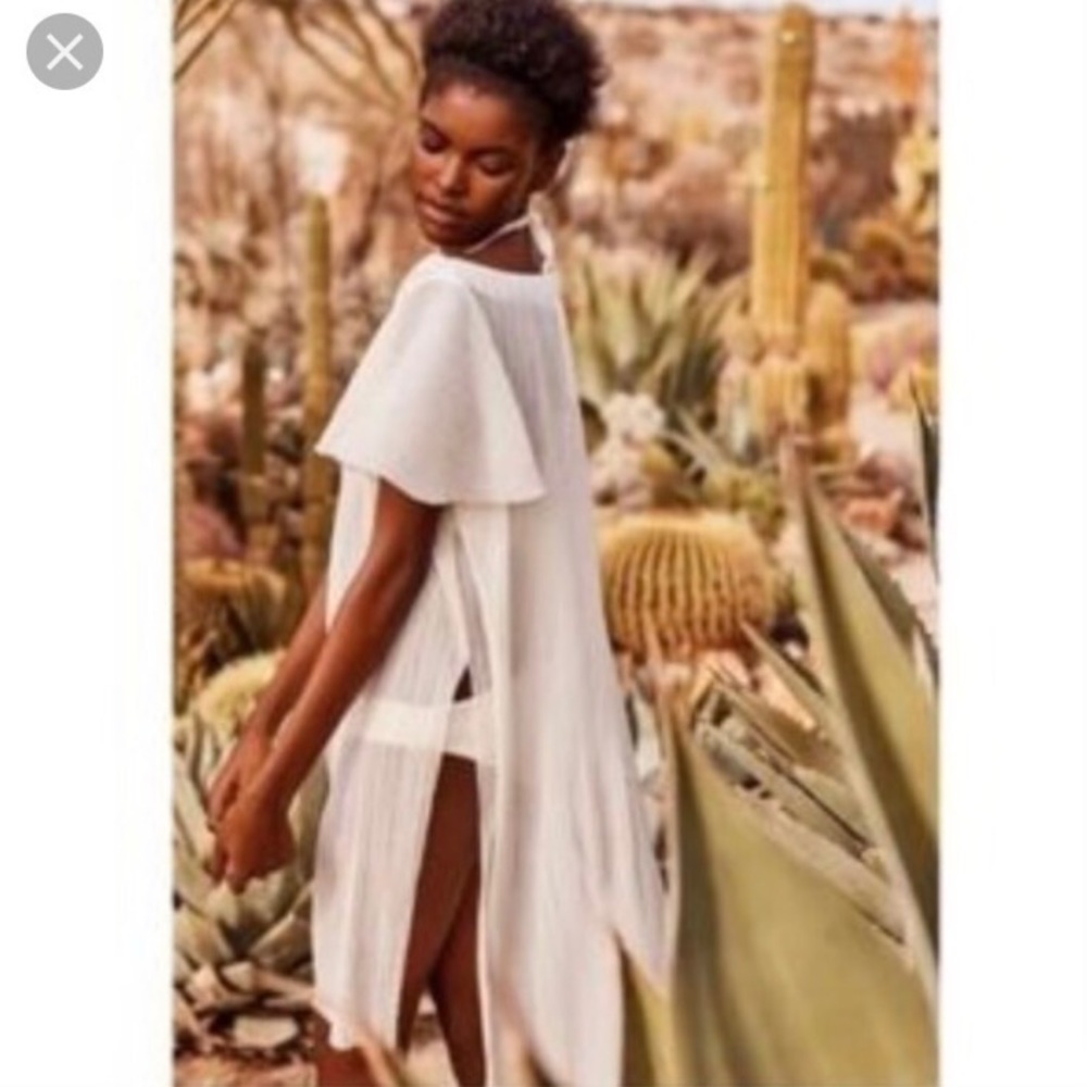 Anthropologie Akemi & Kin Sheer Flutter Cover Up